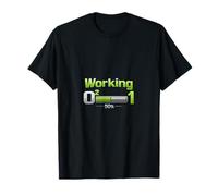 Working 0 to 1 Data Science Progress Bar Design T-Shirt