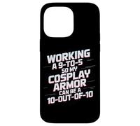 Working 9-to-5 Cosplay Armor Hobby Enthusiast Case for iPhone 14 Pro Max