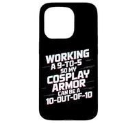 Working 9-to-5 Cosplay Armor Hobby Enthusiast Case for iPhone 15 Pro