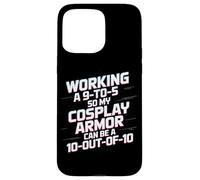 Working 9-to-5 Cosplay Armor Hobby Enthusiast Case for iPhone 15 Pro Max
