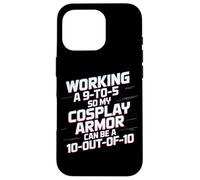 Working 9-to-5 Cosplay Armor Hobby Enthusiast Case for iPhone 16 Pro