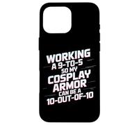 Working 9-to-5 Cosplay Armor Hobby Enthusiast Case for iPhone 16 Pro Max