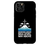 Working Above Sea Level Way Above Wind Turbine Technician Case for iPhone 11 Pro