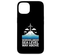 Working Above Sea Level Way Above Wind Turbine Technician Case for iPhone 13