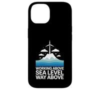 Working Above Sea Level Way Above Wind Turbine Technician Case for iPhone 14