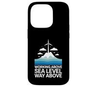 Working Above Sea Level Way Above Wind Turbine Technician Case for iPhone 14 Pro