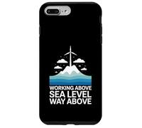 Working Above Sea Level Way Above Wind Turbine Technician Case for iPhone 7 Plus/8 Plus