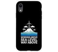 Working Above Sea Level Way Above Wind Turbine Technician Case for iPhone XR