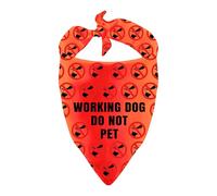 Working Dog Bandana Do Not Pet Triangle Dog Scarf for Therapy Dog Gift (Working Dog)