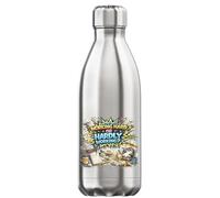 Working Hard or Hardly Working Vacuum Insulated Thermal Water Bottle Silver