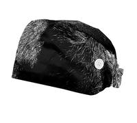 Working Hat 2 Pack Scrub Caps for Women,Angry Animal Gorilla,Tie Back Cap Adjustable Scrub Hat