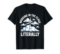 Working in The Cloud Literally Wind Turbine Technician T-Shirt