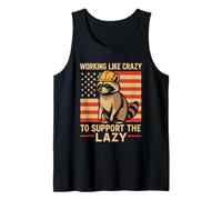 Working Like Crazy to Support The Lazy Construction Worker Tank Top