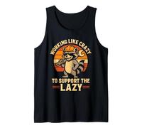 Working Like Crazy to Support The Lazy Construction Worker Tank Top