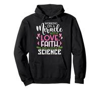 Working On A Miracle - Embryo Transfer IVF Support Pregnancy Pullover Hoodie