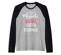 Working On A Miracle - Embryo Transfer IVF Support Pregnancy Raglan Baseball Tee