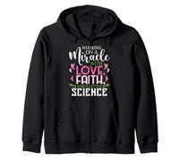 Working On A Miracle - Embryo Transfer IVF Support Pregnancy Zip Hoodie