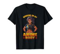 Working On My Anime Body Vintage Muscular Anime Bodybuilder T-Shirt