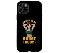 Working On My Anime Body Vintage Muscular Anime Girl Case for iPhone 11 Pro