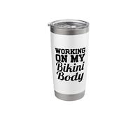 Working On My Bikini Body - Funny Summer Stainless Steel Insulated Tumbler