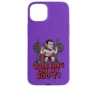 Working On My Boo-ty Funny Halloween Muscular Vampire Spooky Case for iPhone 15 Plus