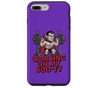 Working On My Boo-ty Funny Halloween Muscular Vampire Spooky Case for iPhone 7 Plus/8 Plus