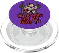 Working On My Boo-ty Funny Halloween Muscular Vampire Spooky PopSockets PopGrip for MagSafe