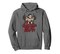 Working On My Boo-ty Funny Halloween Muscular Vampire Spooky Pullover Hoodie