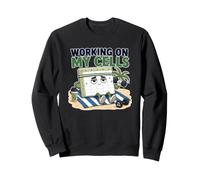 Working On My Cells Spreadsheet Gym Pun Sweatshirt