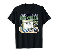 Working On My Cells Spreadsheet Gym Pun T-Shirt