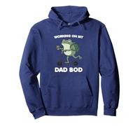 Working on My Dad Bod Funny Frog Father's Day Pullover Hoodie