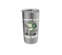 Working on My Dad BOD Funny Frog Father's Day Stainless Steel Insulated Tumbler