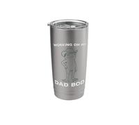 Working on My Dad BOD Funny Frog Father's Day Stainless Steel Insulated Tumbler
