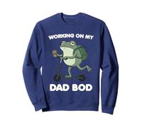 Working on My Dad Bod Funny Frog Father's Day Sweatshirt