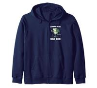 Working on My Dad Bod Funny Frog Father's Day Zip Hoodie