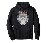 Working On My Mooscles Cute Cow Weightlifting Gym Humor Pullover Hoodie