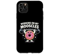Working On My Mooscles Humor Fitness Gym Doughnut Men Women Case for iPhone 11 Pro Max