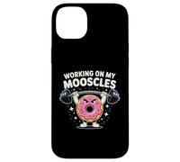 Working On My Mooscles Humor Fitness Gym Doughnut Men Women Case for iPhone 14 Plus