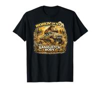 Working on My Sasquatch Body Monster Truck T-Shirt