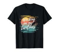 Working On My Tanlines, Funny Tanning Spray Salon Beach T-Shirt