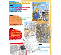 Working Robots: The Future Workplace Coloring Book