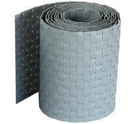 workingHOUSE Polyrattan Privacy Screen Strips for Double Bar Mesh Weatherproof Strips for Fence, Balcony and Terrace - Maintenance-Free and Easy To Install - 255cm Length x 19cm Height (1, Light grey)