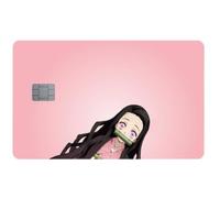 WORKIRAN Anime Girls Credit Card Stickers | Pink, Vinyl, Elegant, Identity Theft Protection, Unisex-Youth, Anime Fans, Credit Card Sticker