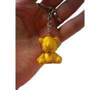 WORKIRAN Teddy Bear Key Fob Durable Plastic Cute Keyrings for Keys, Bags or Zippers