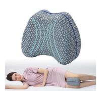 WORKKOOL Side Sleeper Pillow for Spine Alignment - Memory Foam Leg & Knee Support Pillow, Breathable Washable Cover, Relieves Back & Hip Pain, Multi-Use for Bed/Couch/Travel, 12x22x10cm