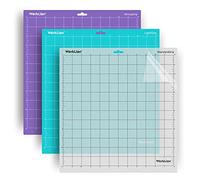 WORKLION Cutting-Mat 12x12 for Silhouette Cameo: (3 Mats - StandardGrip, LightGrip, StrongGrip) Variety Adhesive Sticky Durable Non-Slip Craft Replacement Mats for Silhouette Cameo 4/3/2/1