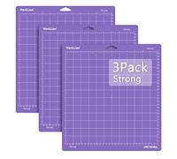 WORKLION Purple 12x12 StrongGrip Non-Slip PVC Cutting Mat (3 Pack) Compatible with Cricut Explore One/Air/Air 2/Maker