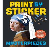 Workman Publishing Paint by Sticker Masterpieces Paperback Book Workman Publishing Multicolor