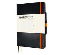 Worknotes a4 squared Notebook The Notebook For Creative and Doer - 192 Perforated Pages 100 g/qm, Hard Cover, Black …