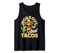 Workout and Tacos Funny Mexican Taco Gym Men Tank Top